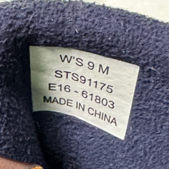 Sperry Women’s Saltwater Brown and Navy Duck Boots Size 9 - Picture 14 of 15